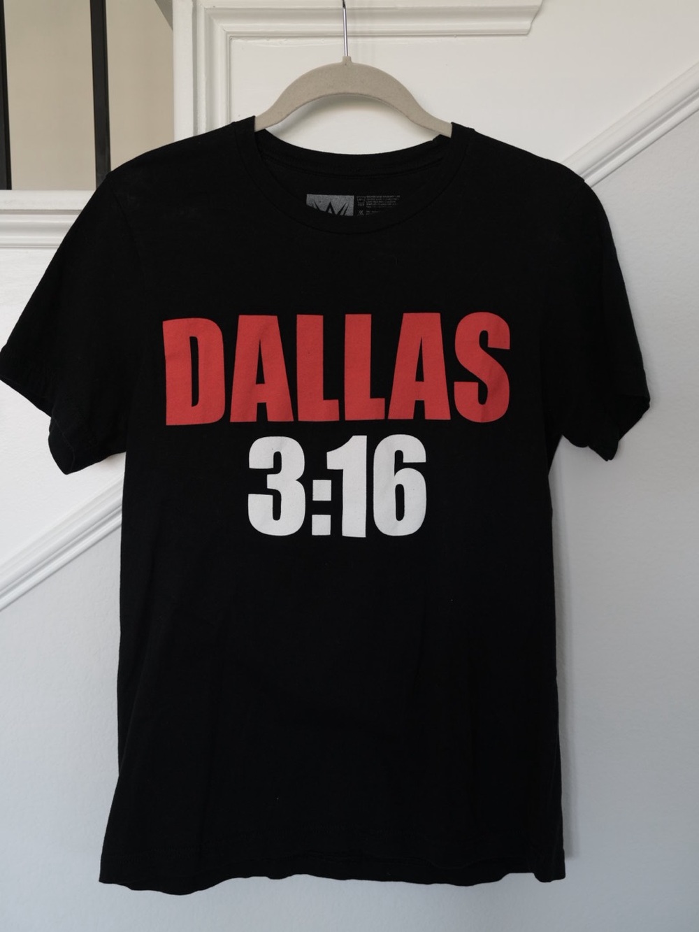 WWE Stone Cold Steve Austin Dallas 3:16 Graphic T-Shirt Men’s Medium Black